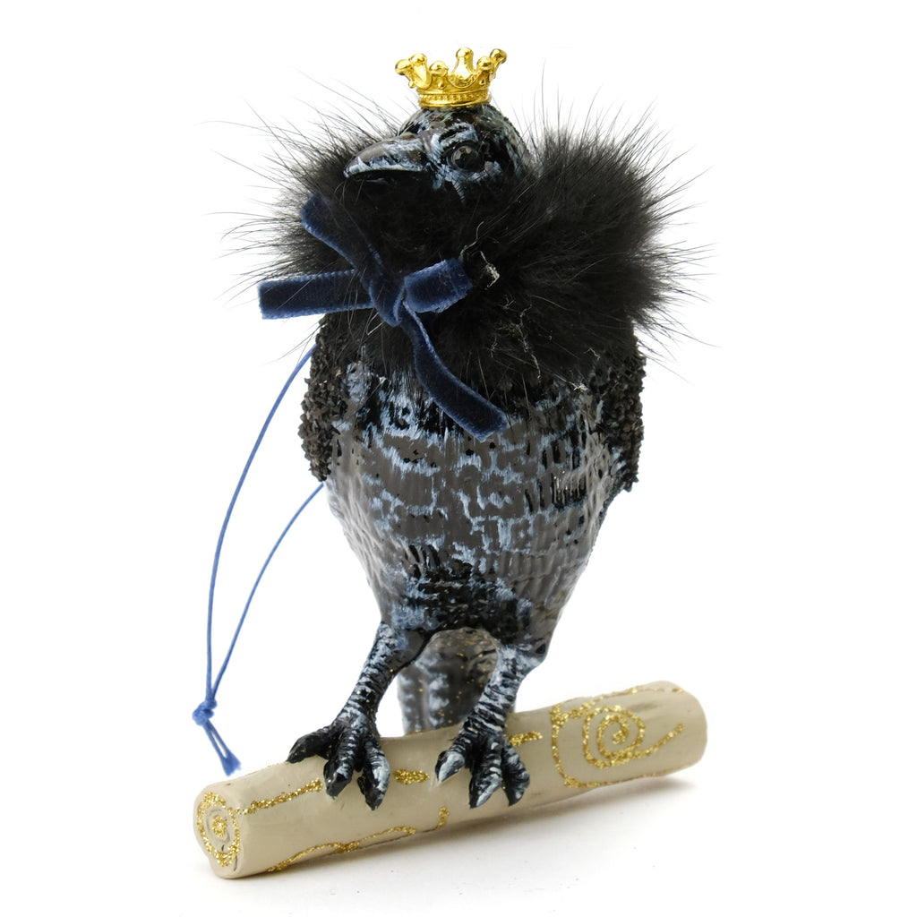 Royal King Raven Ornament