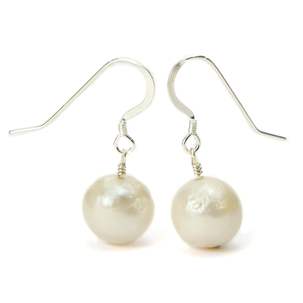 Freshwater Pearl Earrings with Sterling Silver French Ear Wire