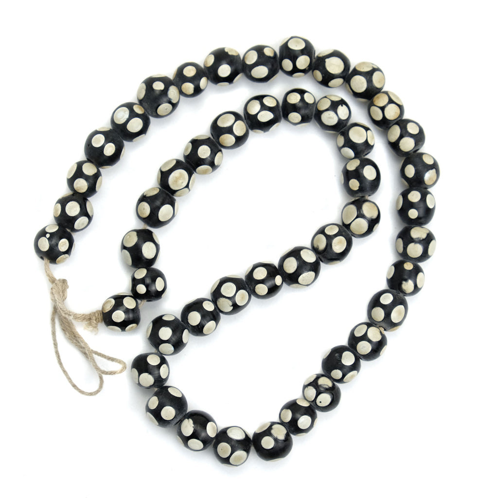 Eye Beads Recycled Glass Strand #18