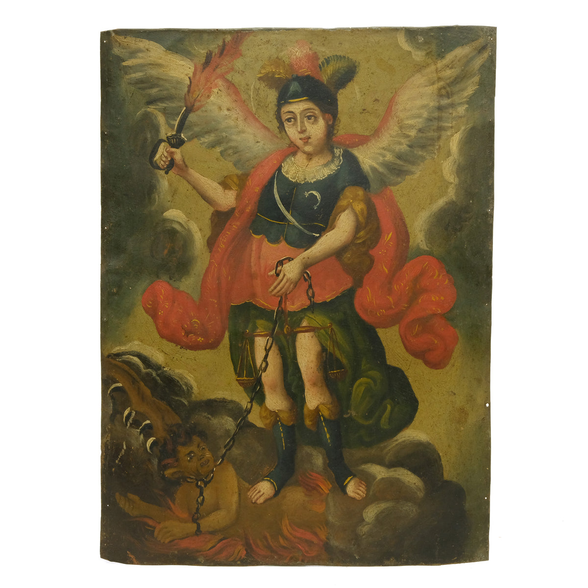 San Miguel Arcangel Retablo #67 – Beads of Paradise