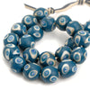 Eye Beads Large Recycled Glass Strand #33