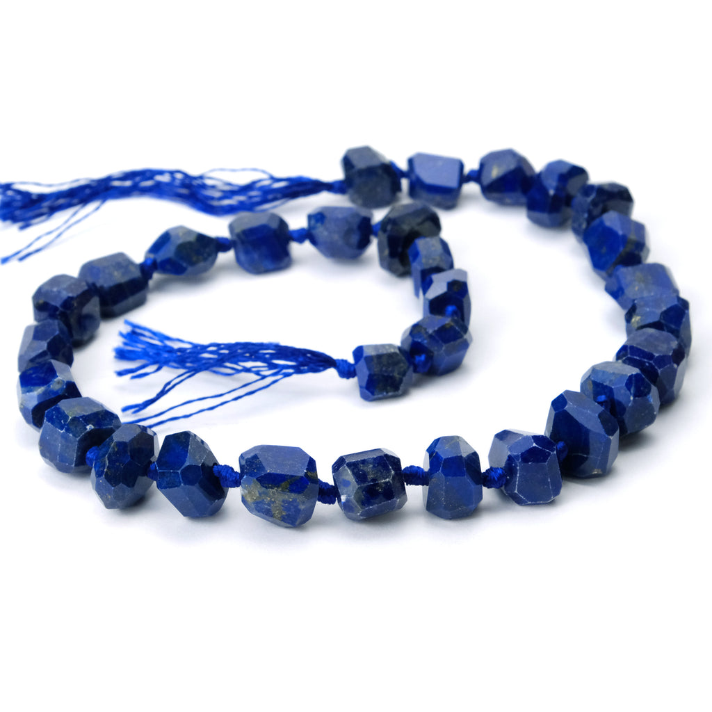 Fine Lapis Faceted Nugget Strand #3