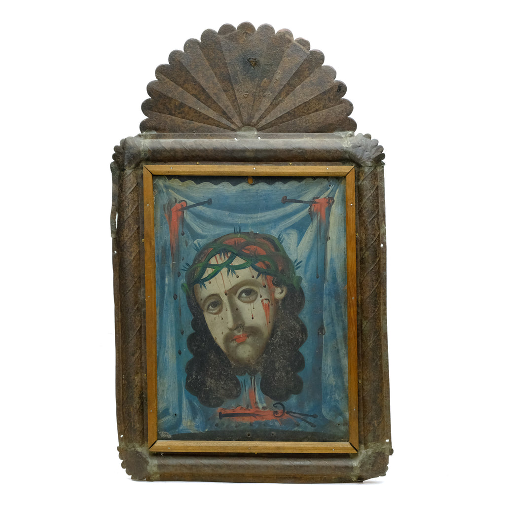 The Veil of Veronica or Holy Face of Jesus Retablo #175