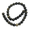 Golden Obsidian 12mm Smooth Rounds
