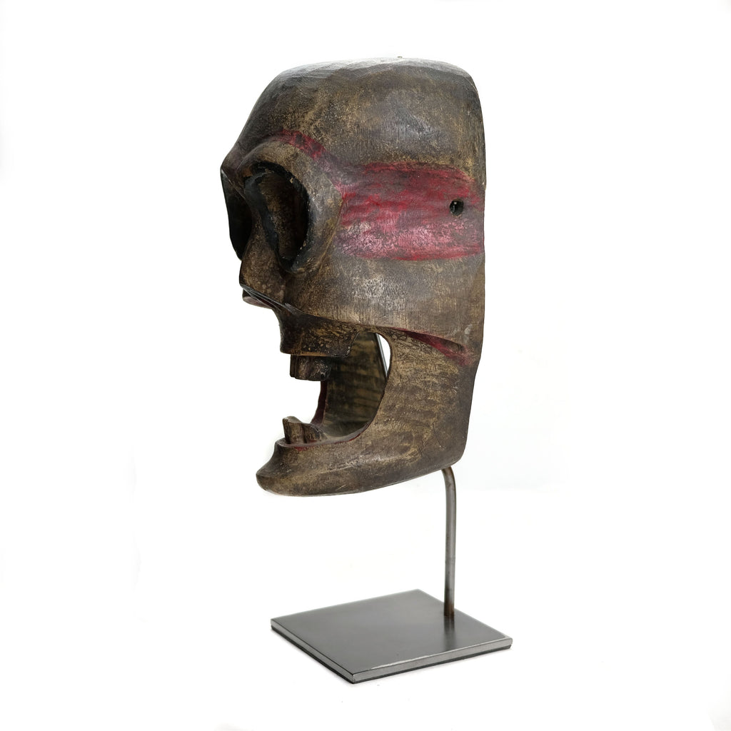 Chitipati Wooden Skull Mask, A