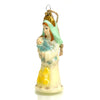 Retro Mary and Child Glass Ornament