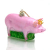 Pig Glass Ornament