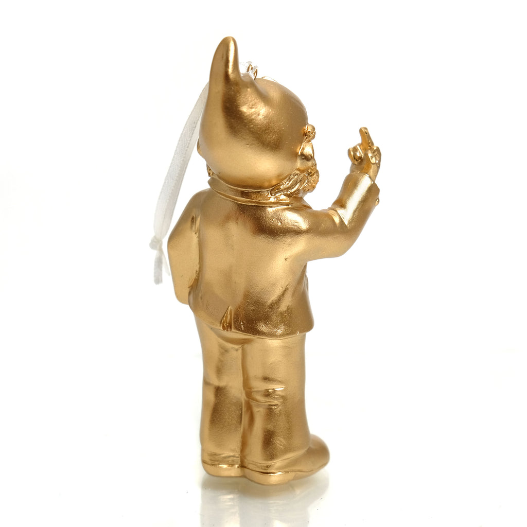 Naughty Gnome "Mr Goldfinger" Ornament