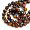 Red Tiger's Eye 14mm Faceted Rounds