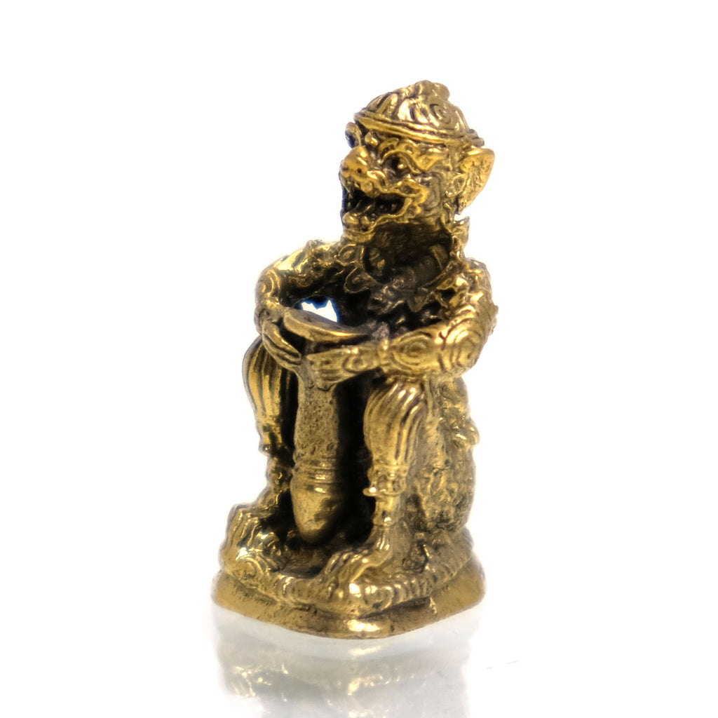 Phra Hanuman Brass Miniature Statue 2
