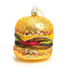 Double Cheeseburger Glass Ornament