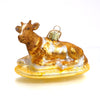 Dairy Cow Glass Ornament