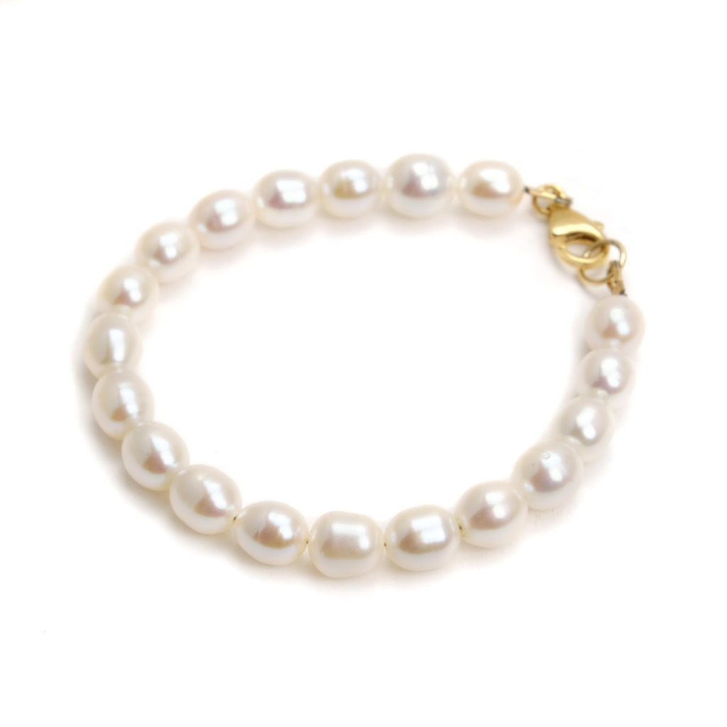 Fresh Water Pearl Bracelet With Gold Filled Trigger Clasp
