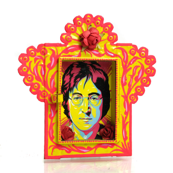 Lennon with Red Flower Nicho
