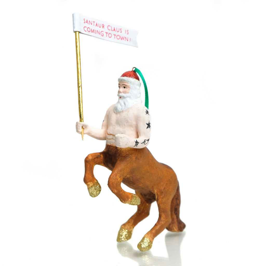SANTAUR CLAUS IS COMING TO TOWN Ornament