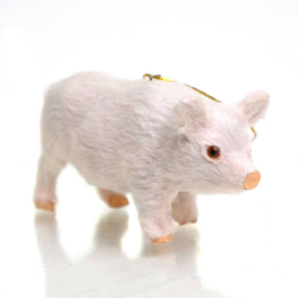 Furry Pig Ornament