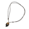 Banded Agate Bead Adjustable Necklace 2