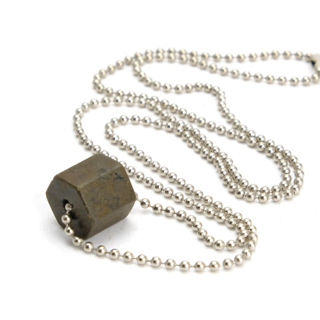 Pyrite Ball Chain Necklace