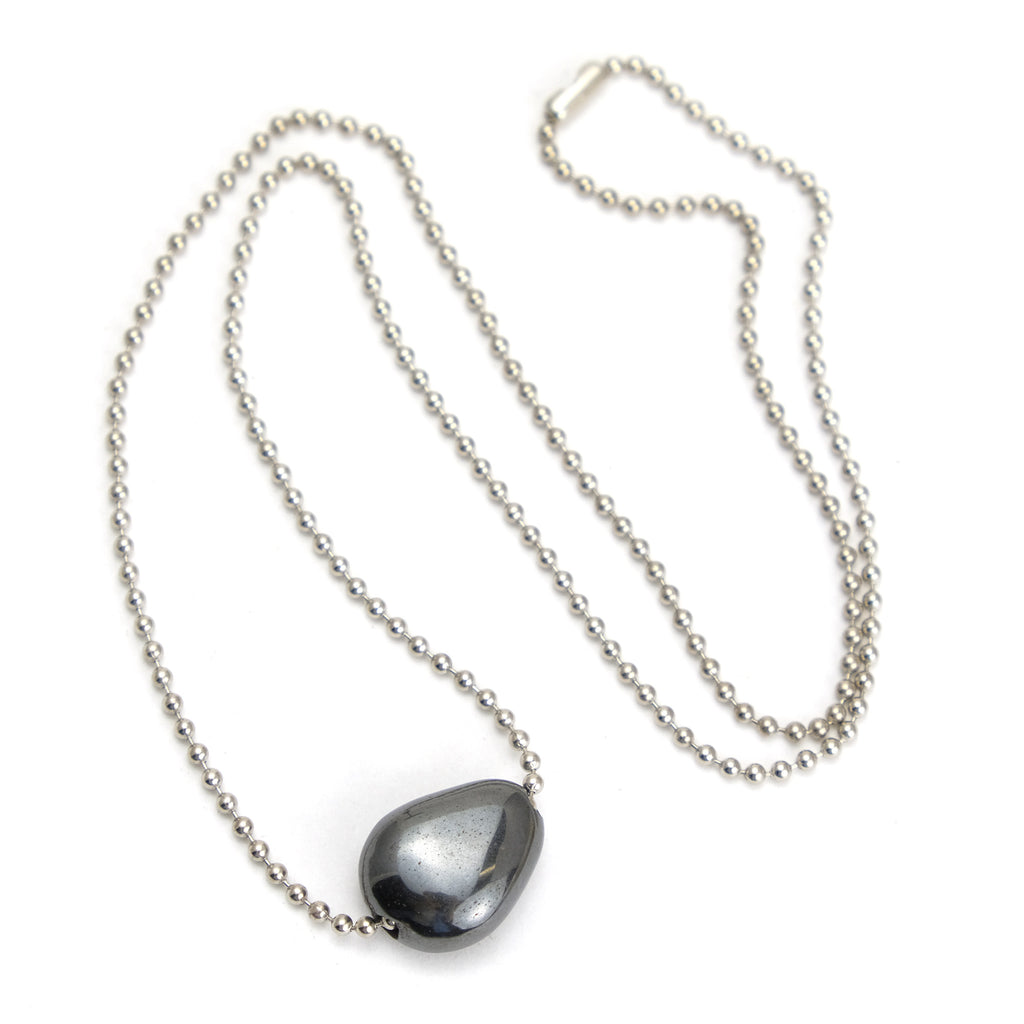 Hematite Ball Chain Necklace