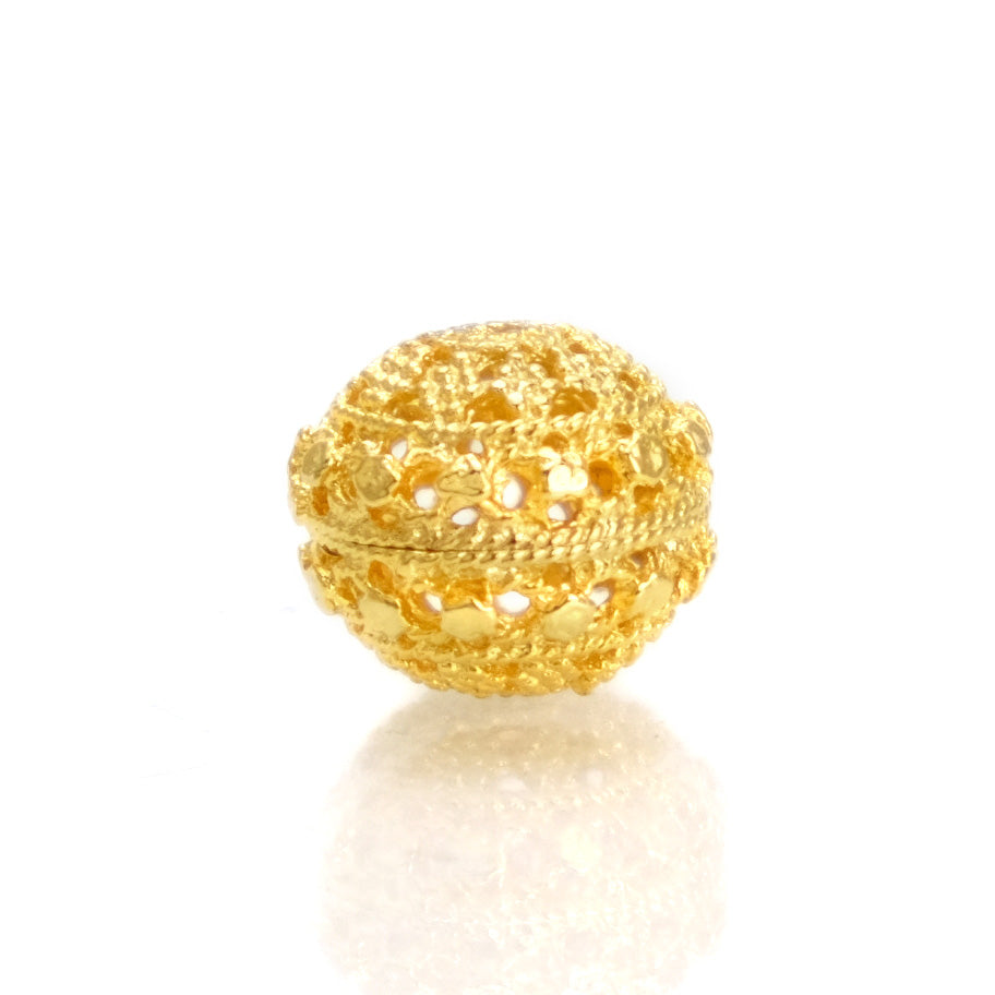 22K Gold Plated Over Sterling Silver Bead #26