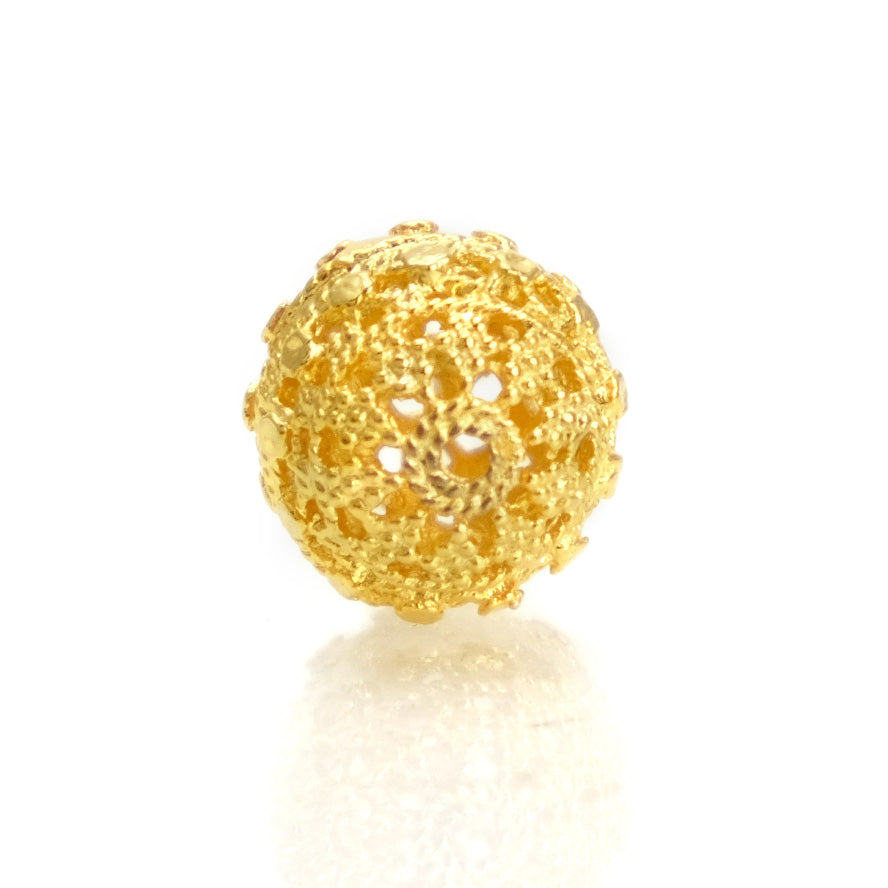 22K Gold Plated Over Sterling Silver Bead #26