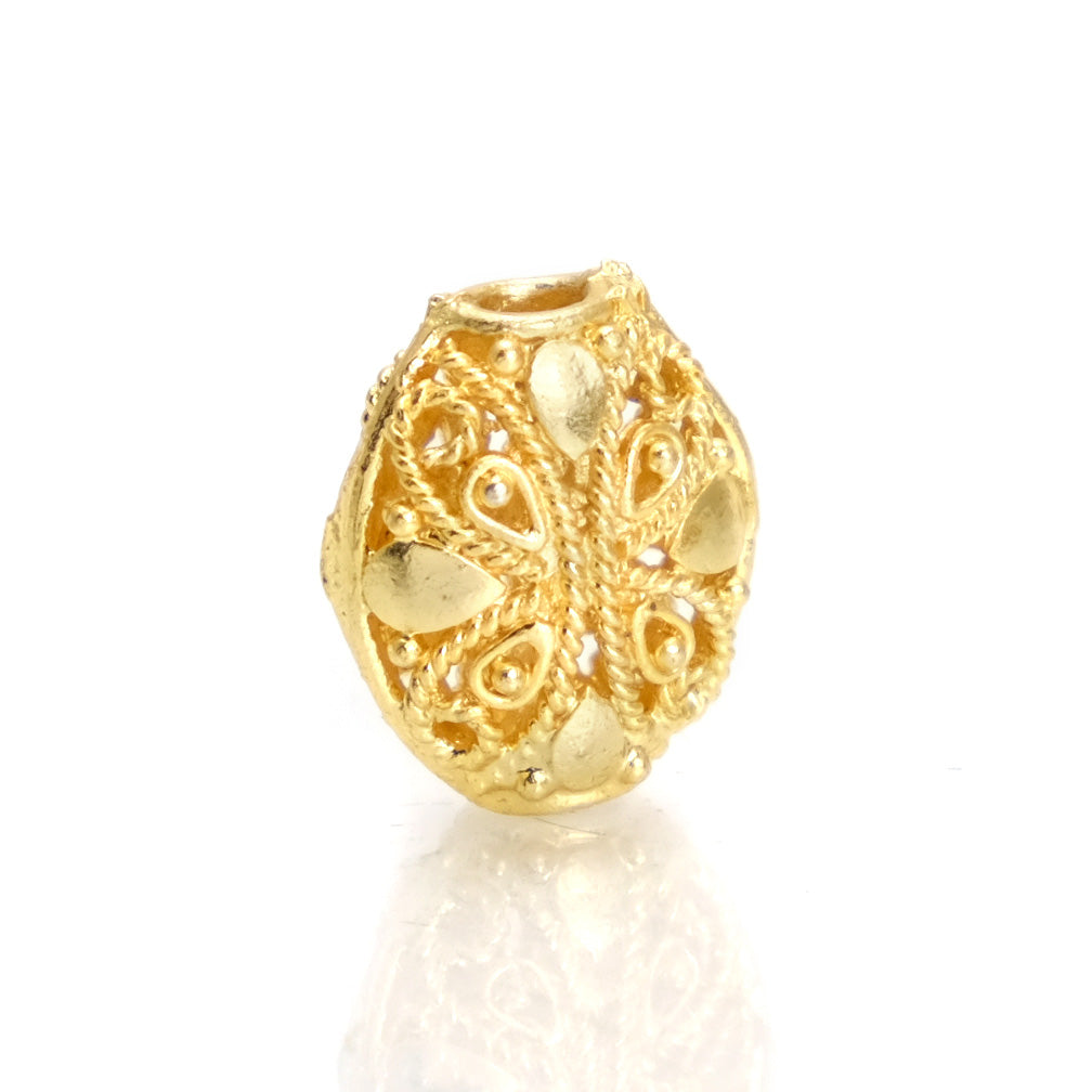 22K Gold Plated Over Sterling Silver Bead #24