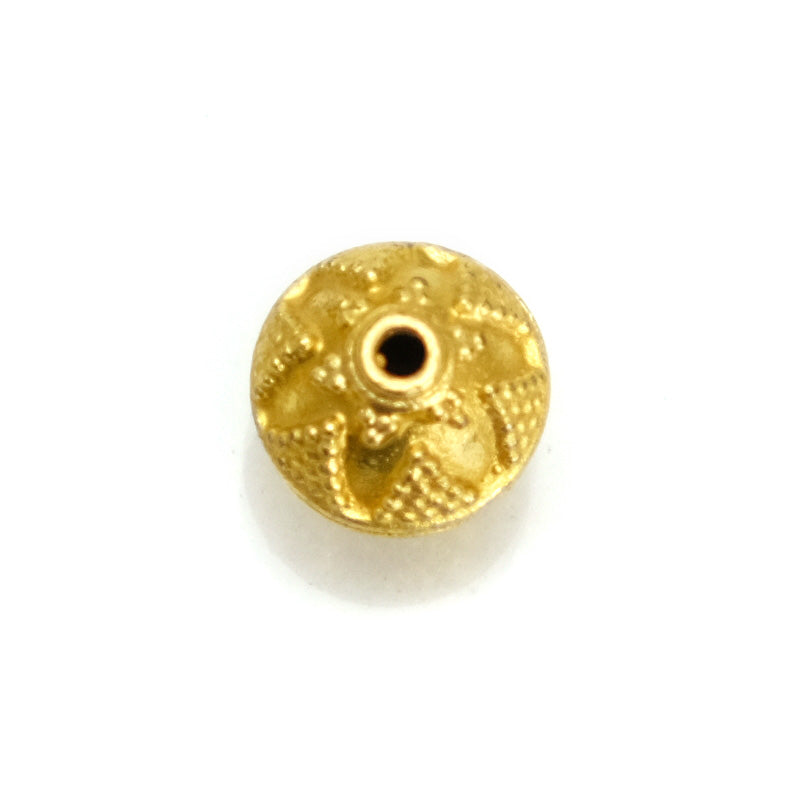 22K Gold Plated Over Sterling Silver Bead #20