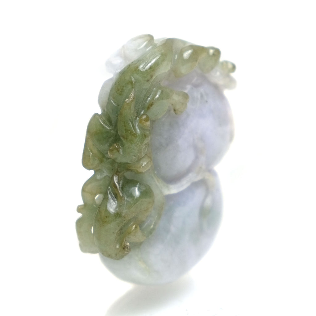 Jade Rare Lavender Color Medicine Gourd Nephrite Pendant