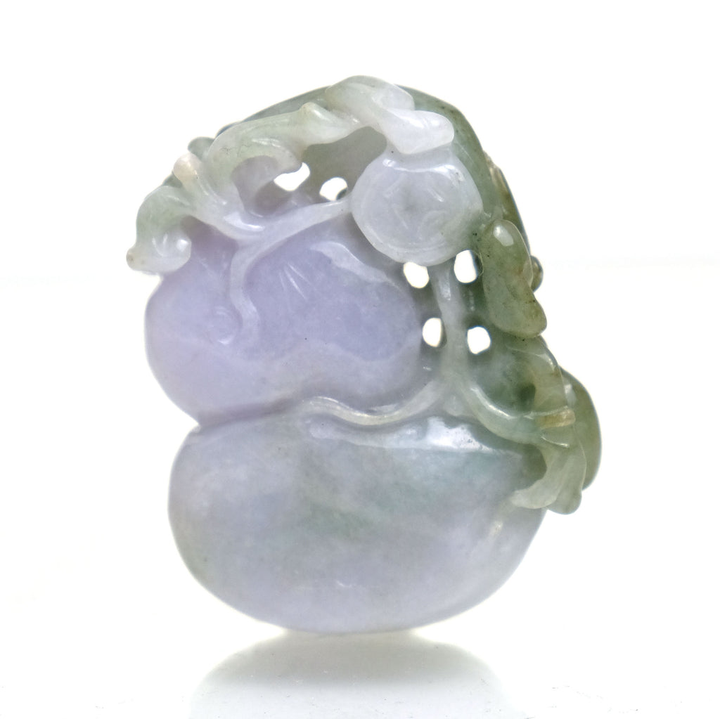 Jade Rare Lavender Color Medicine Gourd Nephrite Pendant