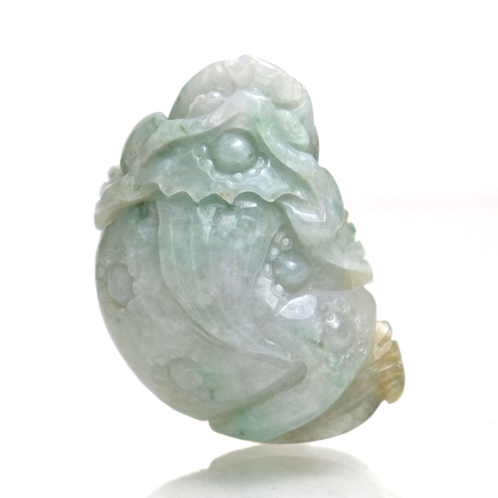 Jade Three Legged Nephrite Wealth-Beckoning Frog Pendant