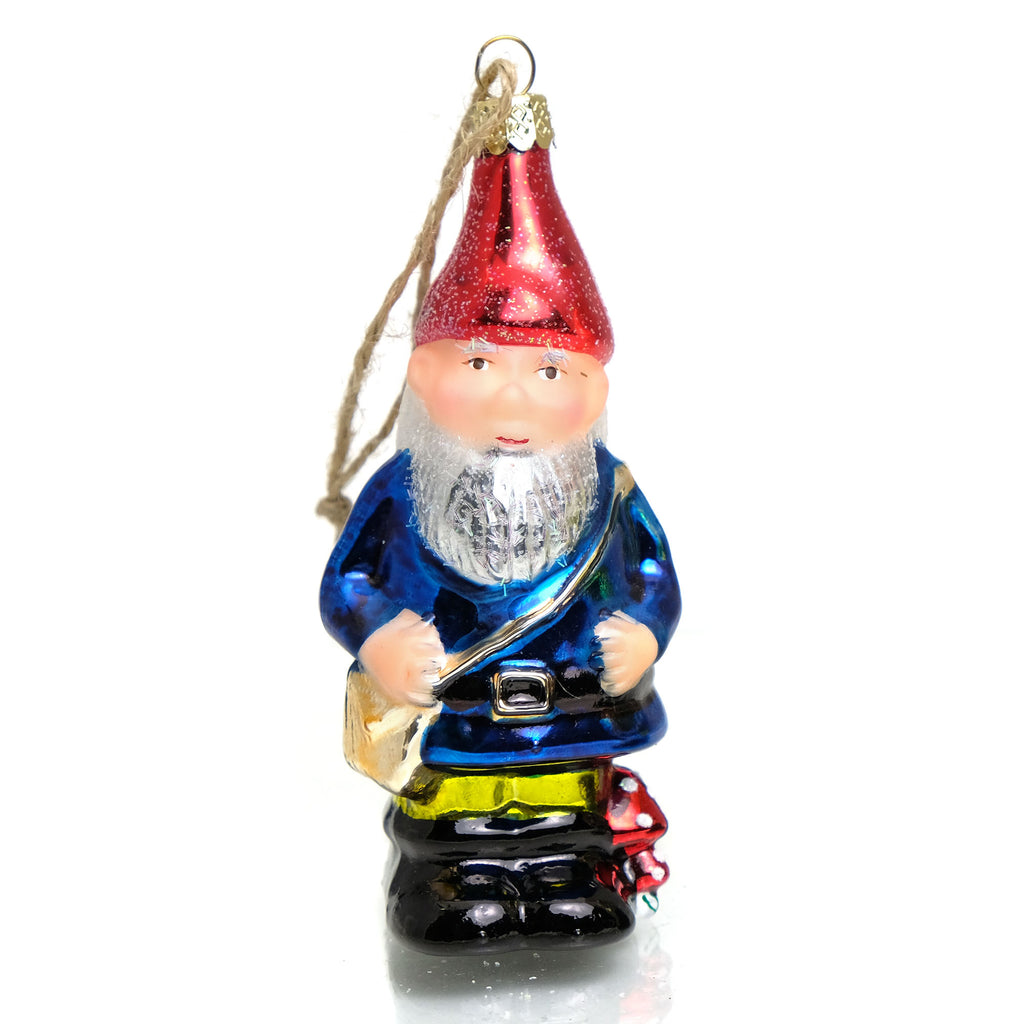 Traveling Gnome Fellowship Glass Ornament