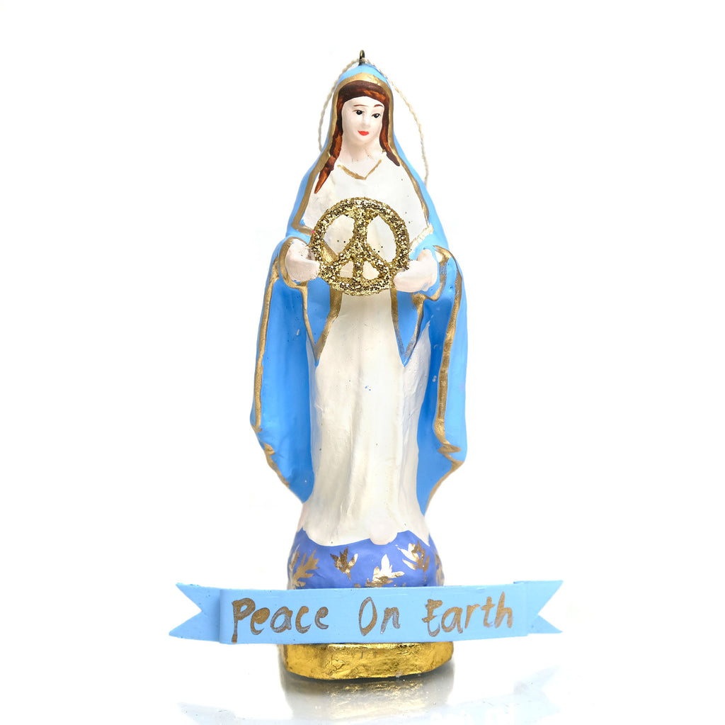 Our Lady Virgin Mary Peace on Earth Ornament