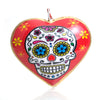 Sugar Skull Heart Ornament