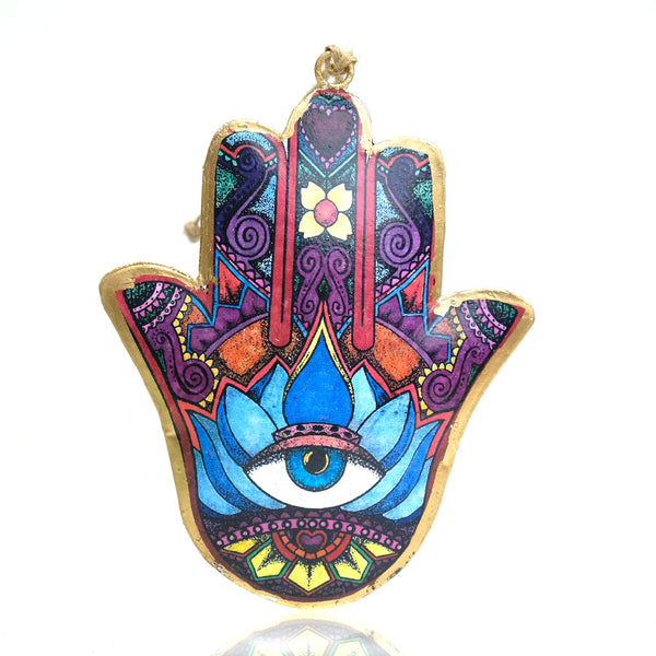 Hamsa Blue Eye Ornament