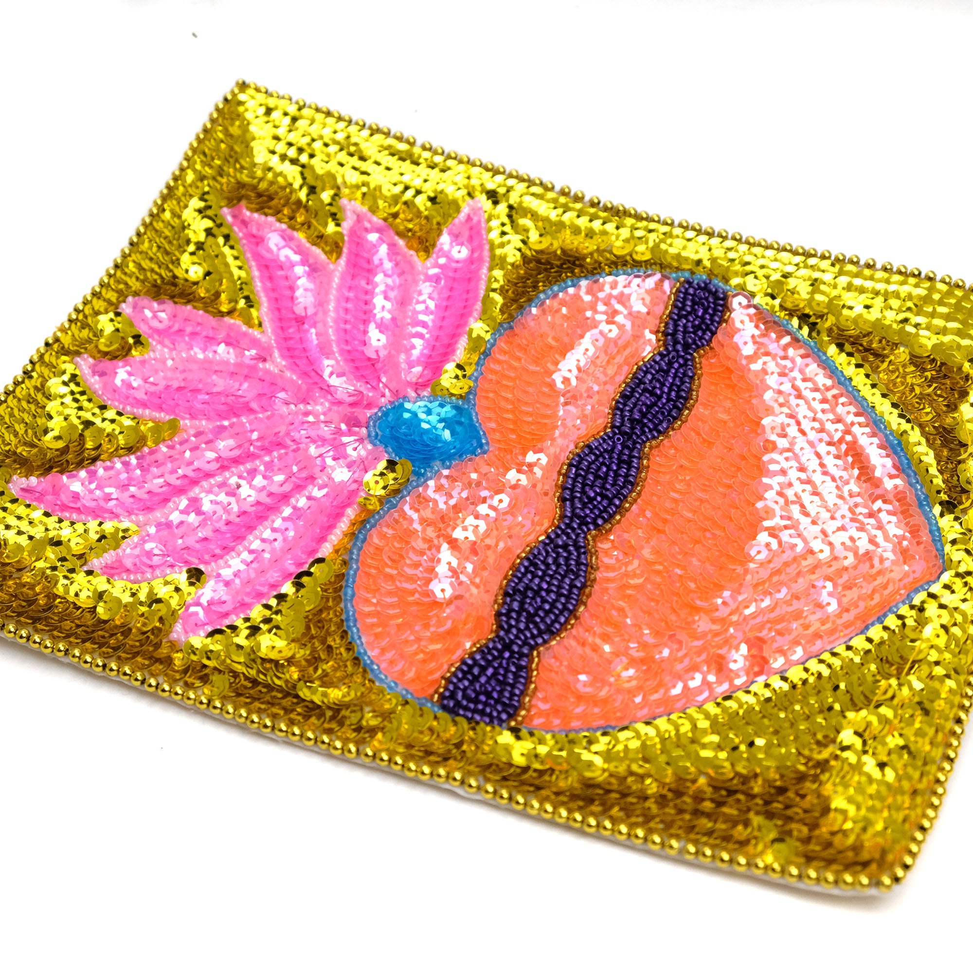Pink Sequin Heart #1 - Patch