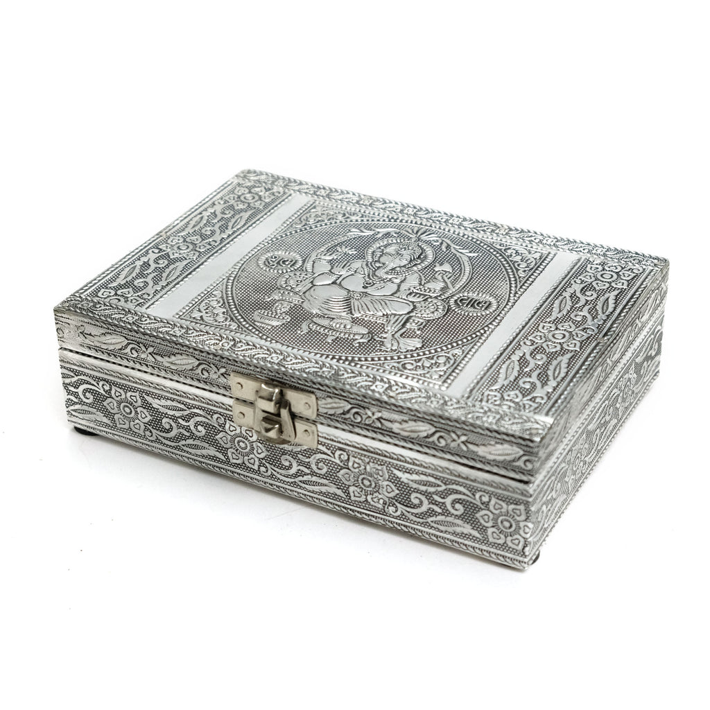 Metal Embossed Box 5" x 7", Ganesha