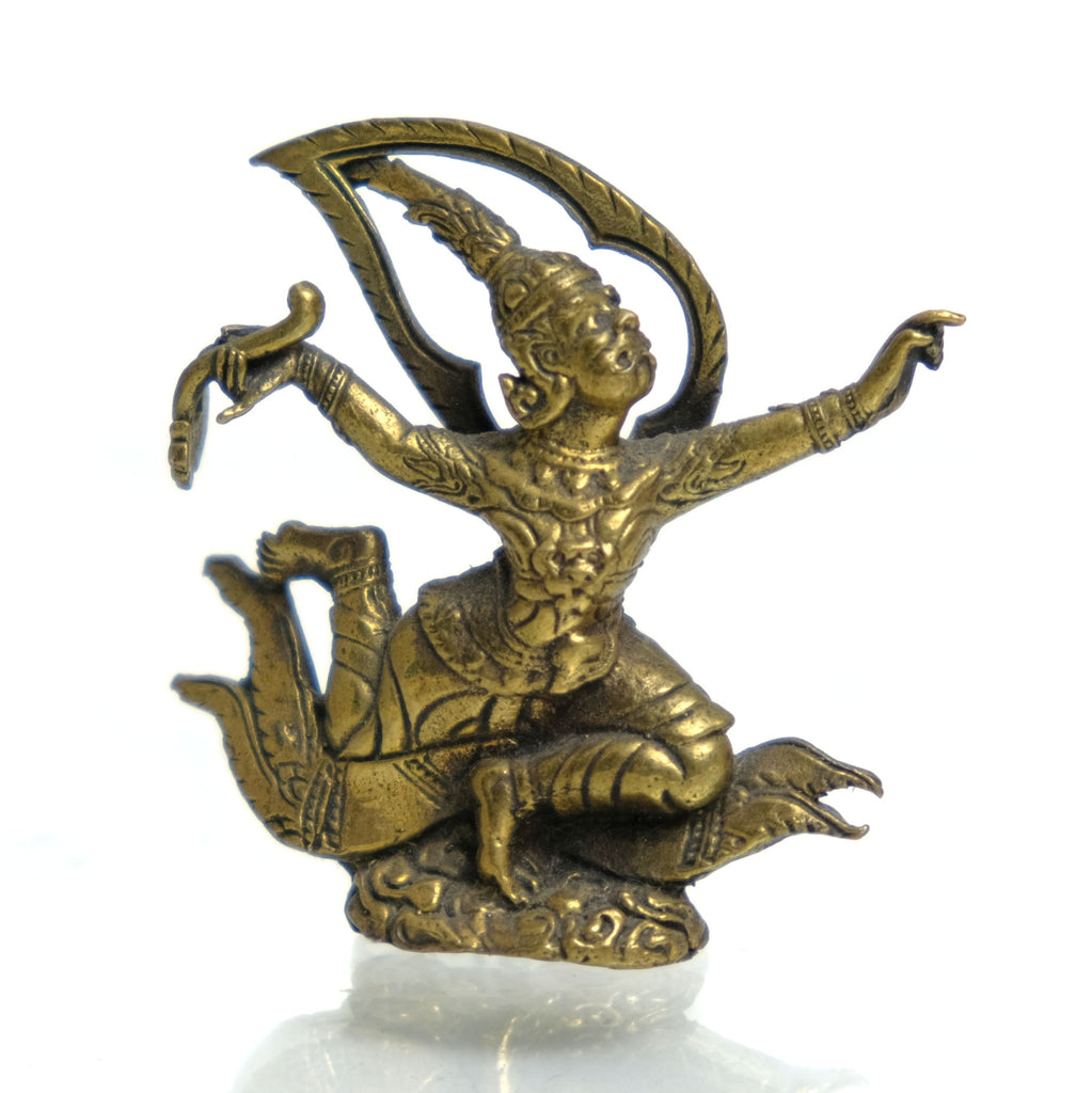Phra Hanuman Brass Miniature Statue 4