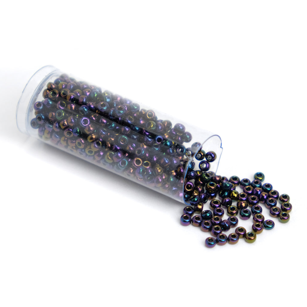Miyuki Seed Beads 8/0 Metallic Dark Plum Iris