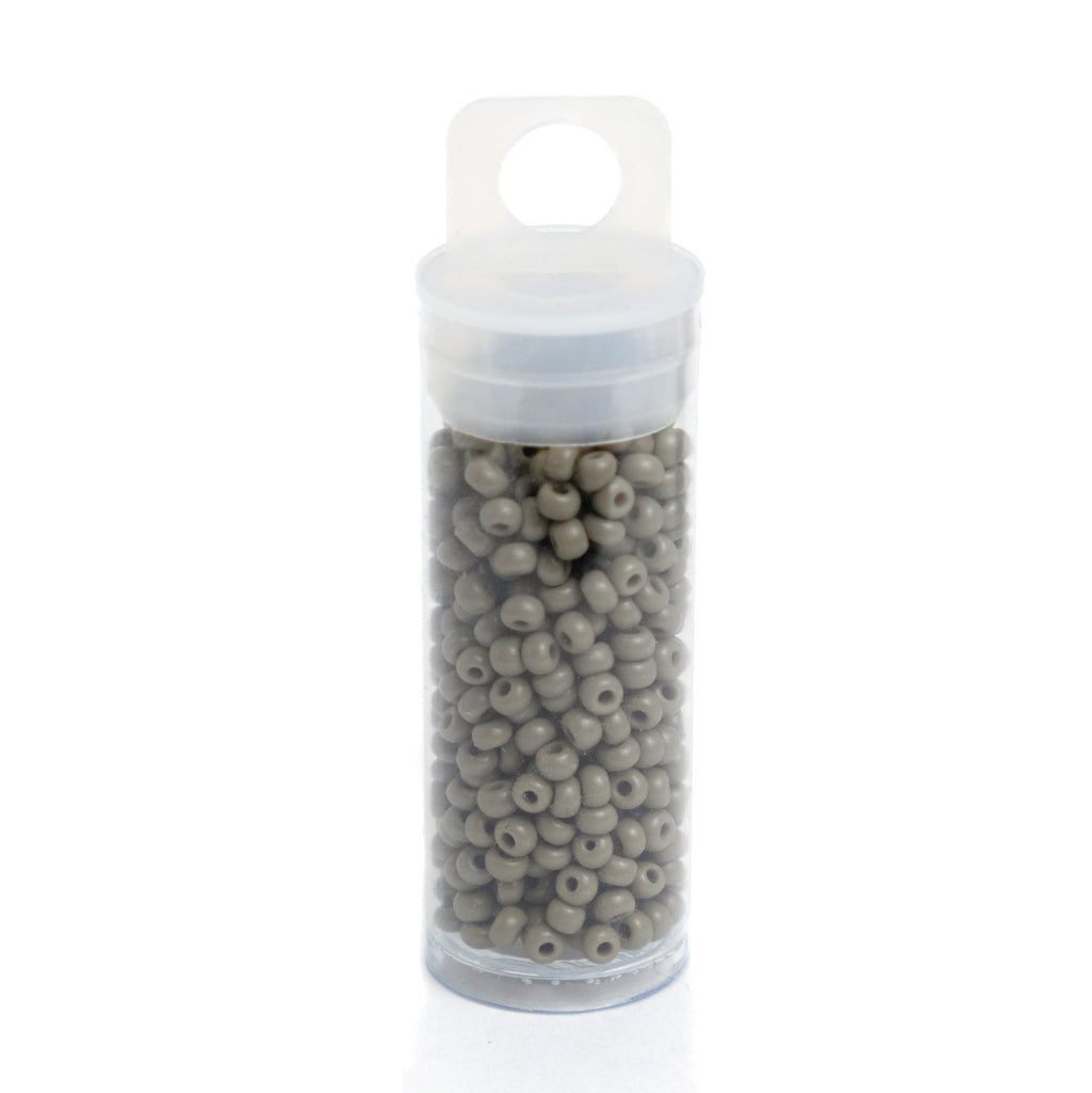 Czech Seed Beads 8/0 Opaque Grey