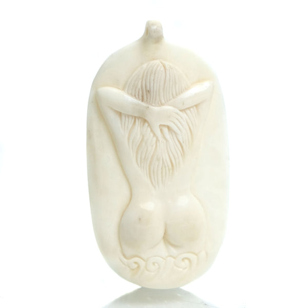 Carved Bone Pendant, Venus Goddess 2