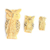Carved Bone Pendant, Owl 2