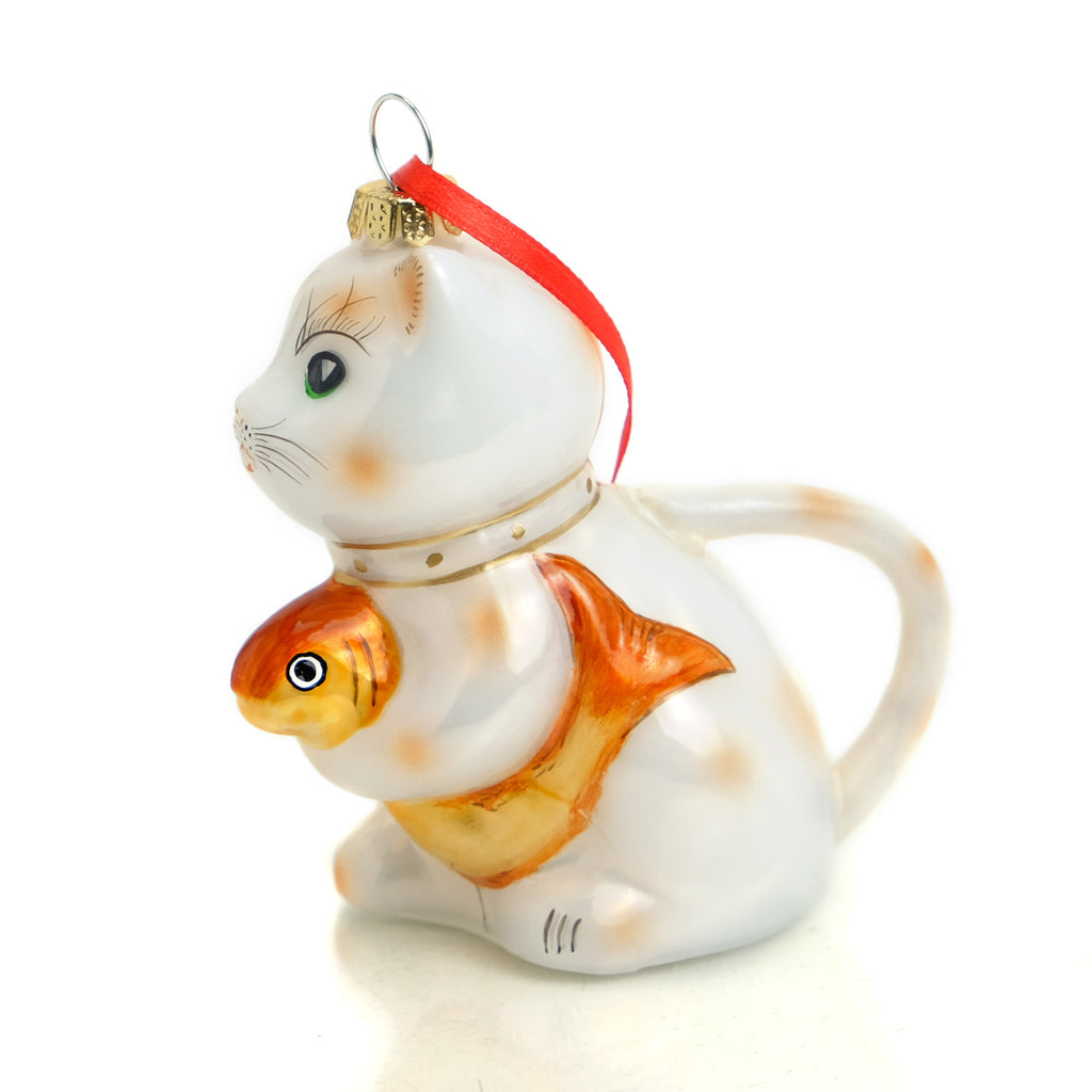 Lucky Cat Teapot Ornament