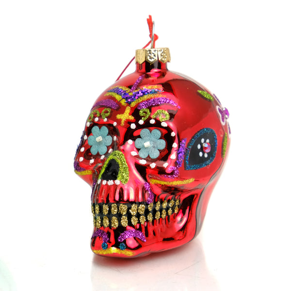 Dia de Los Muertos Skull Ornament #1