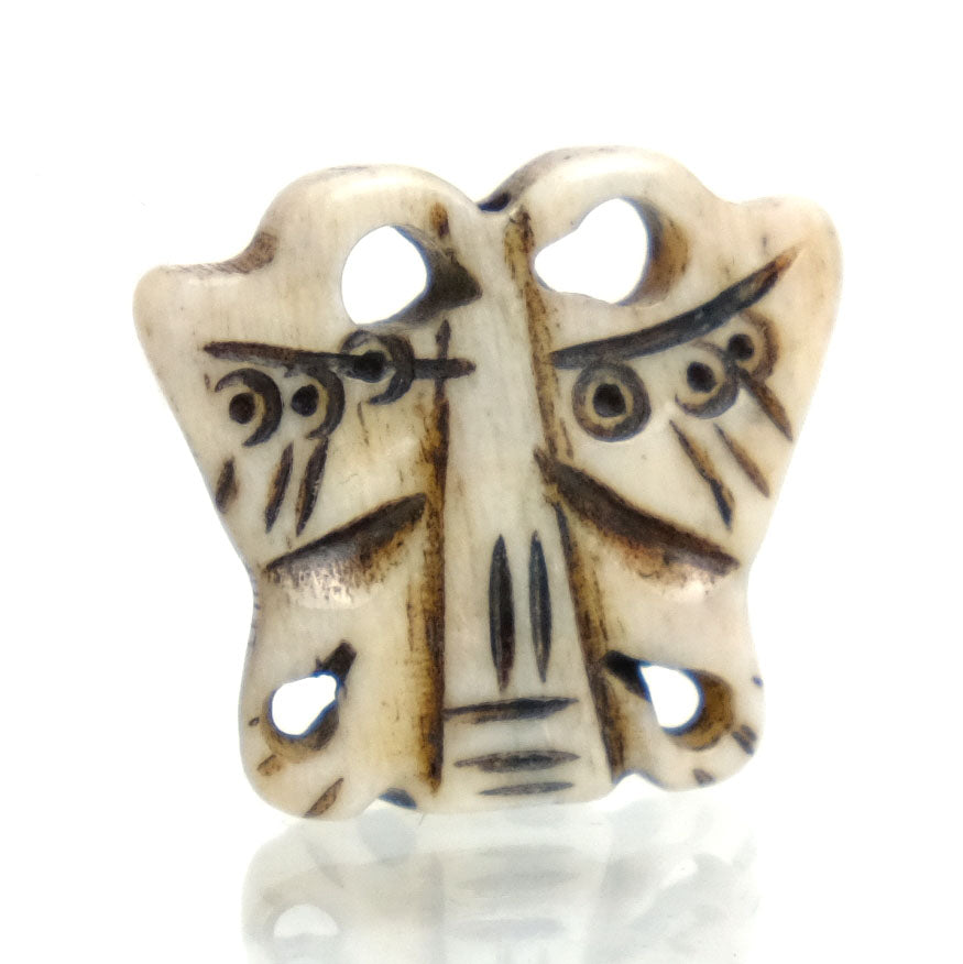 Carved Bone Pendant, Butterfly 5