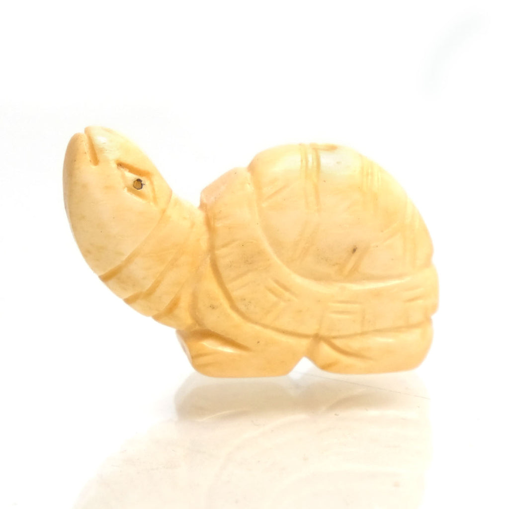 Carved Bone Pendant, Turtle 7