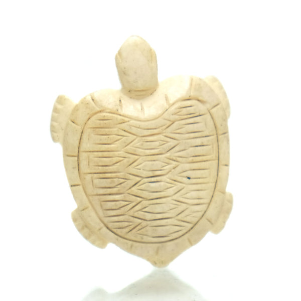 Carved Bone Pendant, Turtle 3