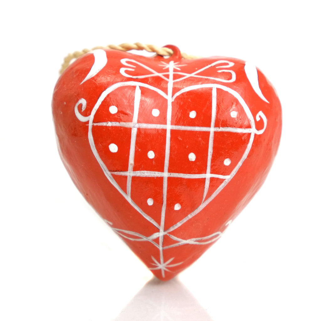 Erzulie Dantor Veve Heart Ornament