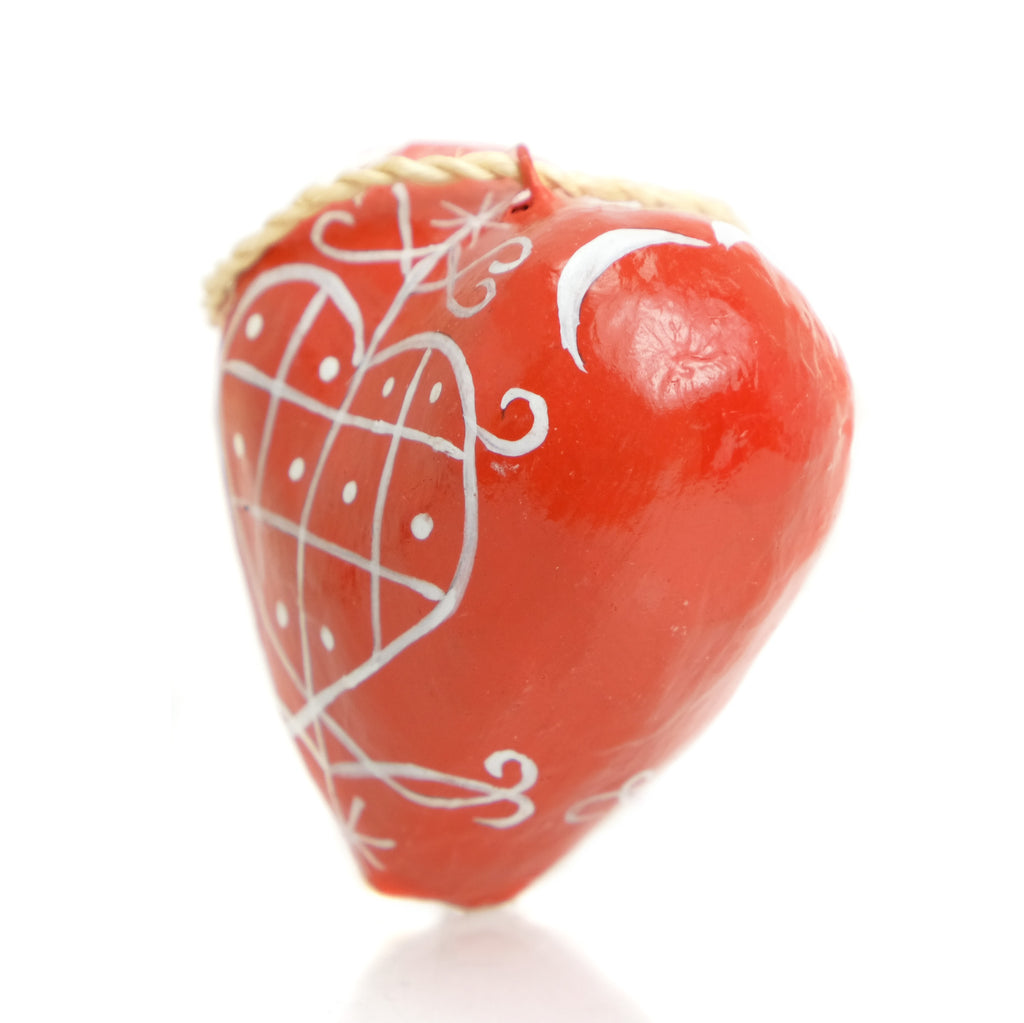 Erzulie Dantor Veve Heart Ornament