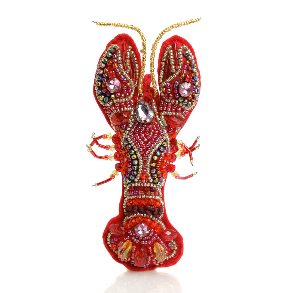 Beaded Lobster Ornament