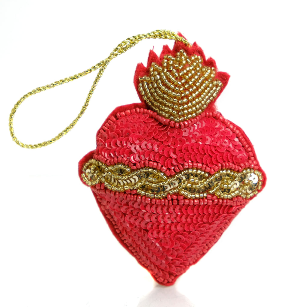 Sequin El Corazon Ornament